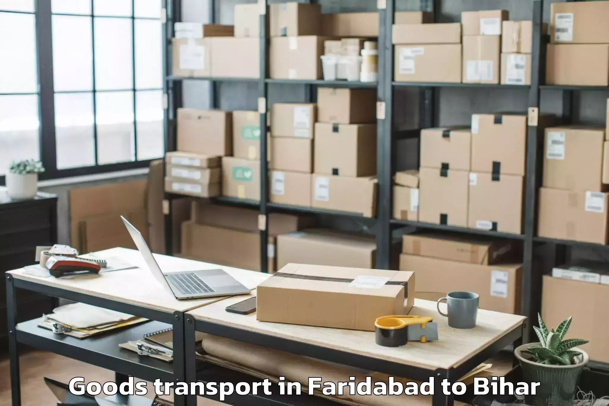 Expert Faridabad to Gwalpara Goods Transport